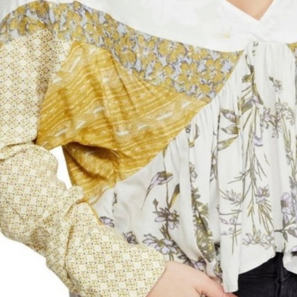 FREE PEOPLE Aloha State of Mind Peplum Blouse - Picture 5 of 11